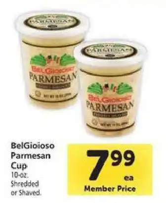 Safeway BelGioioso Parmesan Cup offer