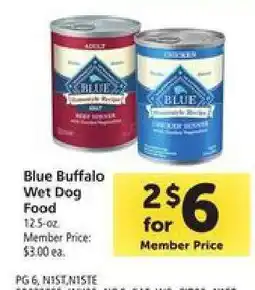 Safeway Blue Buffalo Wet Dog Food offer
