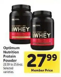 Safeway Optimum Nutrition Protein Powder offer