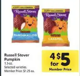 Safeway Russell Stover Pumpkin offer