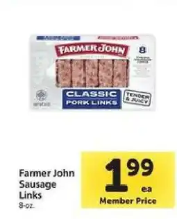 Safeway Farmer John Sausage Links offer