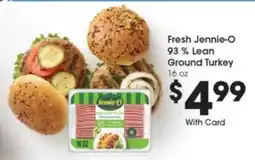 Kroger Fresh Jennie-O 93% Lean Ground Turkey offer