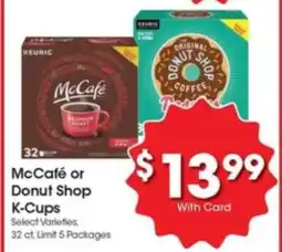 Kroger McCafé or Donut Shop K-Cups offer