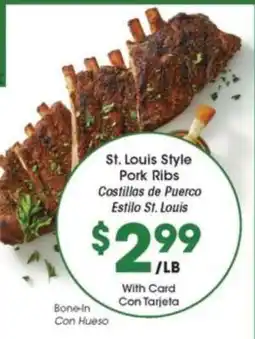 Kroger St. Louis Style Pork Ribs offer