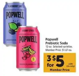 Safeway Popwell prebiotic soda offer