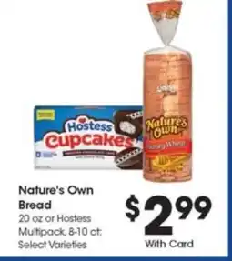 Kroger Nature's Own Bread offer