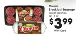 Kroger Owens Breakfast Sausage offer