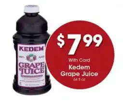Kroger Kedem Grape Juice offer