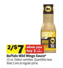 Meijer Buffalo Wild Wings Sauce offer