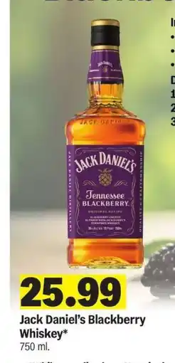 Meijer Jack Daniel's Blackberry Whiskey offer