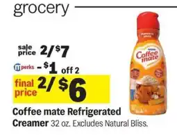 Meijer Coffee mate Refrigerated Creamer offer
