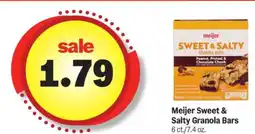 Meijer Meijer Sweet & Salty Granola Bars offer