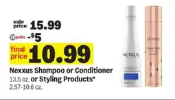 Meijer Nexxus Shampoo or Conditioner or Styling Products offer