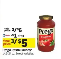 Meijer Prego Pasta Sauces offer
