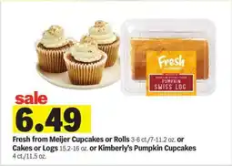 Meijer Fresh from Meijer Cupcakes or Rolls offer