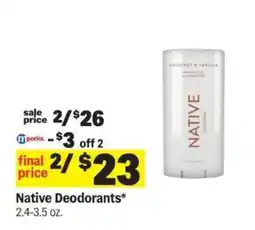 Meijer Native Deodorants offer