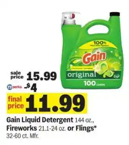 Meijer Gain Liquid Detergent offer