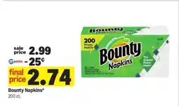 Meijer Bounty Napkins offer