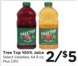 Food 4 Less Tree Top 100% Juice offer