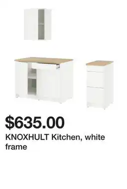 Ikea KNOXHULT Kitchen, white frame offer