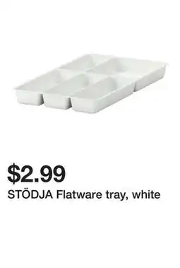Ikea STÖDJA Flatware tray, white offer