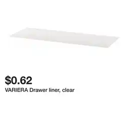 Ikea VARIERA Drawer liner, clear offer