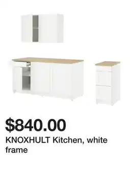 Ikea KNOXHULT Kitchen, white frame offer
