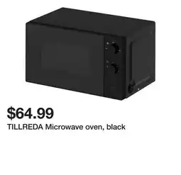 Ikea TILLREDA Microwave oven, black offer