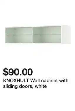 Ikea KNOXHULT Wall cabinet with sliding doors, white offer