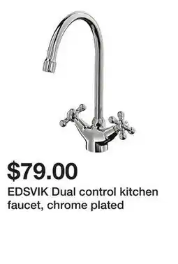 Ikea EDSVIK Dual control kitchen faucet, chrome plated offer