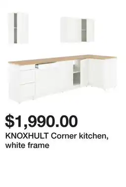 Ikea KNOXHULT Corner kitchen, white frame offer