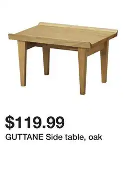 Ikea GUTTANE Side table, oak offer
