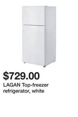 Ikea LAGAN Top-freezer refrigerator, white offer