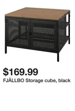 Ikea FJÄLLBO Storage cube, black offer