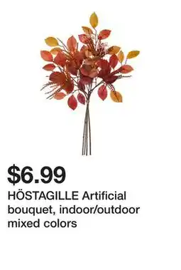 Ikea HÖSTAGILLE Artificial bouquet, indoor/outdoor mixed colors offer