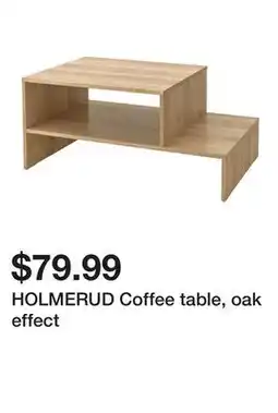 Ikea HOLMERUD Coffee table, oak effect offer