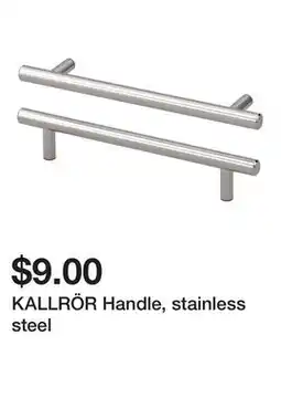 Ikea KALLRÖR Handle, stainless steel offer
