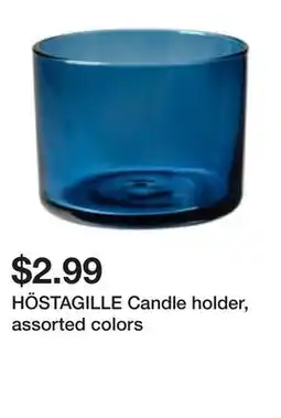 Ikea HÖSTAGILLE Candle holder, assorted colors offer