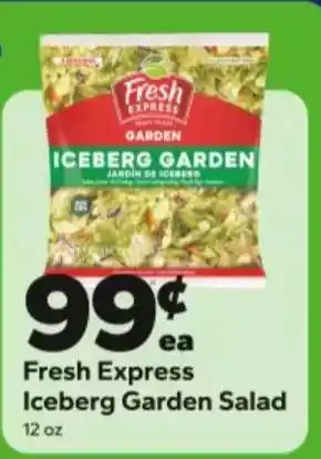 Save a Lot Fresh Express Iceberg Garden Salad offer