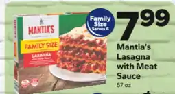 Save a Lot Mantia's Lasagna With Meat Sauce offer