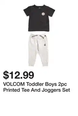 Marshalls VOLCOM Toddler Boys 2pc Printed Tee And Joggers Set offer