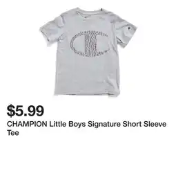 Marshalls CHAMPION Little Boys Signature Short Sleeve Tee offer