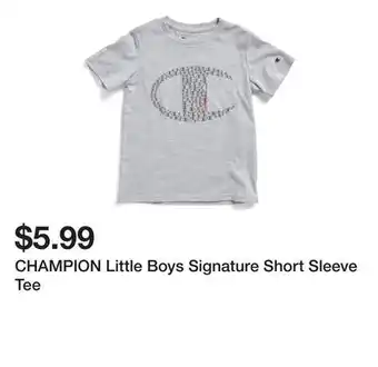 Marshalls CHAMPION Little Boys Signature Short Sleeve Tee offer