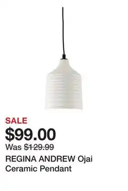 Marshalls REGINA ANDREW Ojai Ceramic Pendant offer