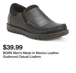 Marshalls BORN Men's Made In Mexico Leather Gudmund Casual Loafers offer