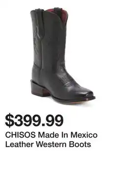 Marshalls CHISOS Made In Mexico Leather Western Boots offer
