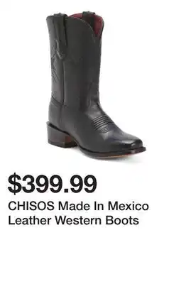 Marshalls CHISOS Made In Mexico Leather Western Boots offer