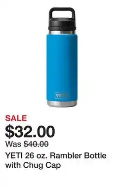 Dick's Sporting Goods YETI 26 oz. Rambler Bottle with Chug Cap offer