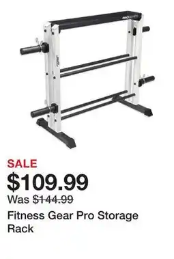 Dick's Sporting Goods Fitness Gear Pro Storage Rack offer