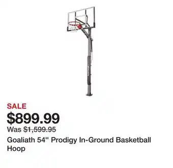 Dick's Sporting Goods Goaliath 54'' Prodigy In-Ground Basketball Hoop offer